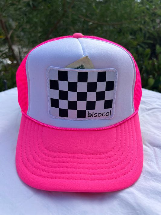 pocket cap | hot pink